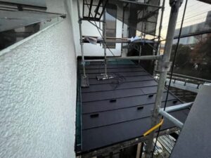 千葉市で雨漏り修理　屋根材新設