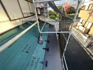 千葉市で雨漏り修理　屋根材新設
