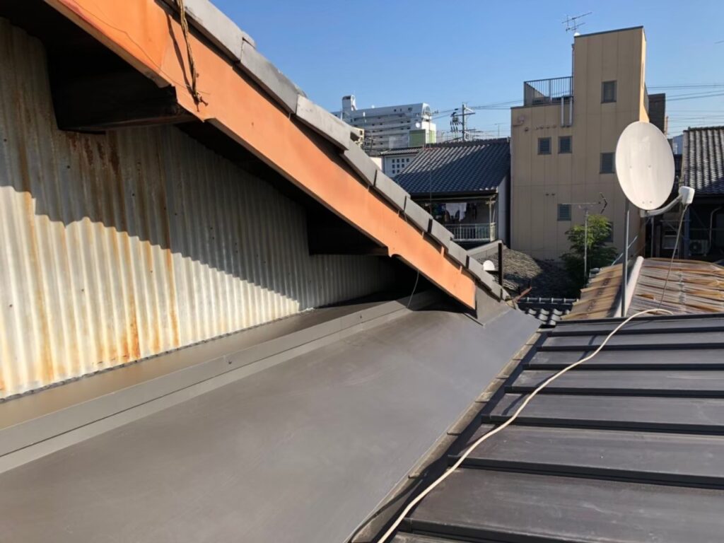 京都市右京区にて雨漏り修理施工後
