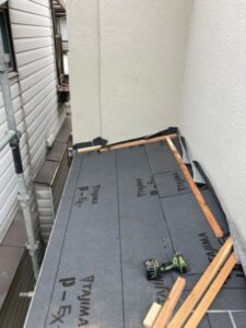 さいたま市浦和区でカバー工法による屋根修理　ルーフィング新設