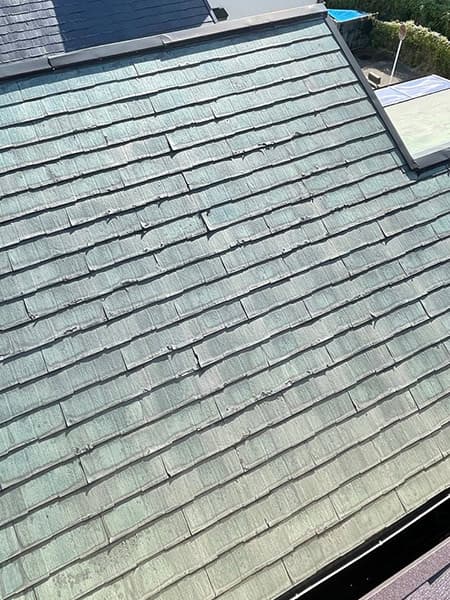 長岡京市でカバー工法による屋根修理　施工前写真