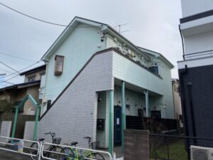 東京都江戸川区にてアパートの外壁塗装・屋根塗装施工前