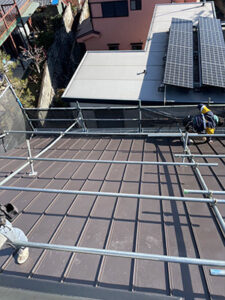 京都市北区でカバー工法による屋根修理　施工後の様子