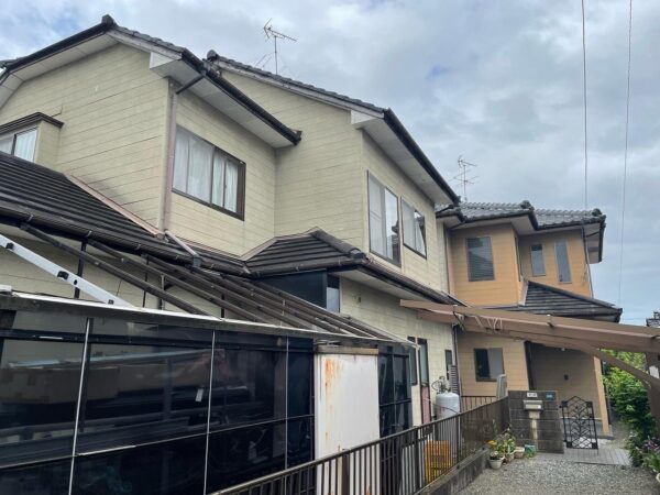 熊本市東区にて雨漏り修理施工前