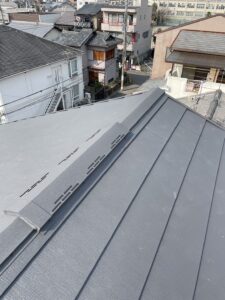 京都市伏見区でカバー工法による屋根修理　施工後の写真