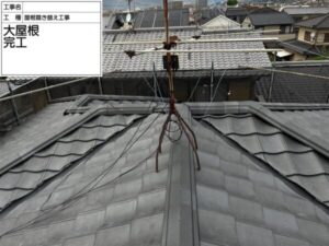 和泉市雨漏り修理（瓦屋根葺き替え）施工後