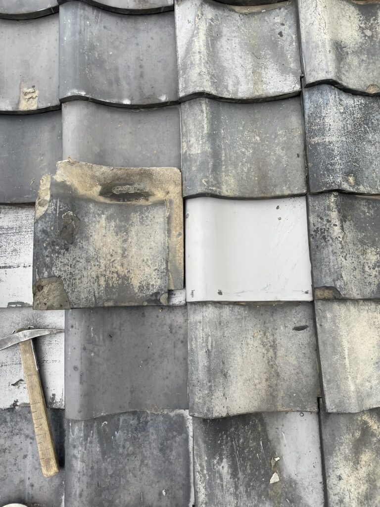 京都市北区にて雨漏り修理〈瓦屋根の部分的な葺き直し工事〉 施工後