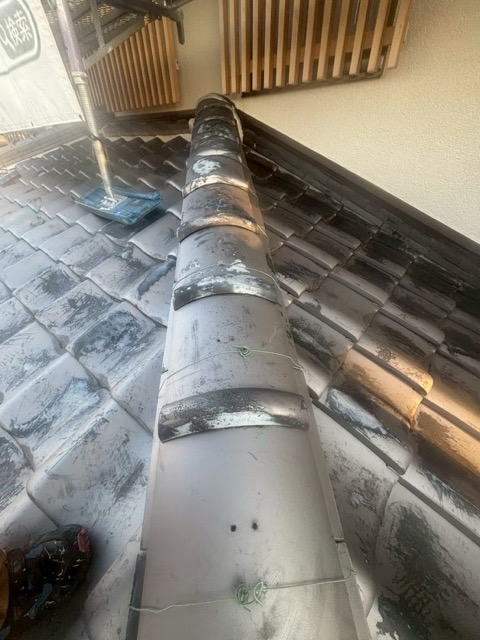 雨漏り修理〈瓦止め補修〉施工前
