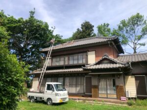 瓦屋根修理 既存屋根撤去