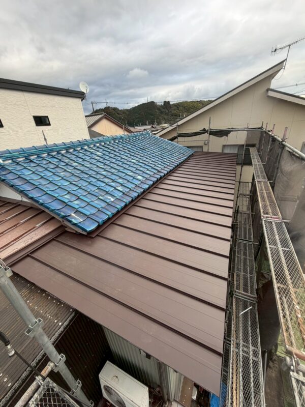 浜松市にて雨漏り修理〈瓦棒屋根の雨漏り・葺き替え工事〉 施工後