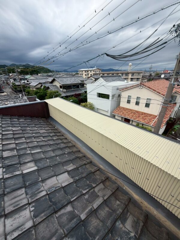 浜松市にて雨漏り修理〈和室天井の雨漏り・パラペット屋根〉 施工後
