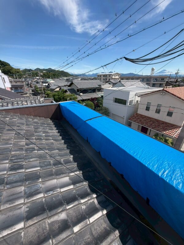浜松市にて雨漏り修理〈和室天井の雨漏り・パラペット屋根〉 施工後