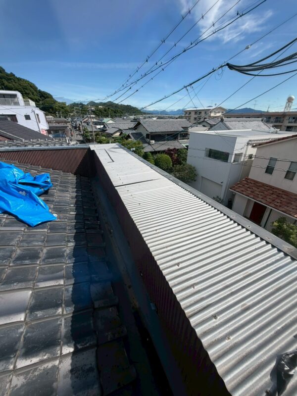 浜松市にて雨漏り修理〈和室天井の雨漏り・パラペット屋根〉 施工後