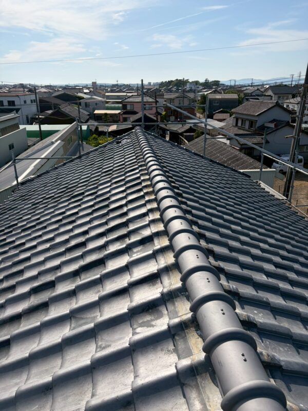 浜松市にて雨漏り修理〈瓦屋根の雨漏り・葺き直し工事〉 施工後