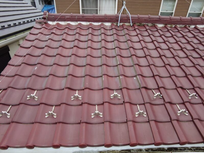 横浜市神奈川区にて瓦屋根雨漏り修理〈訪問業者による悪質施工〉 施工後