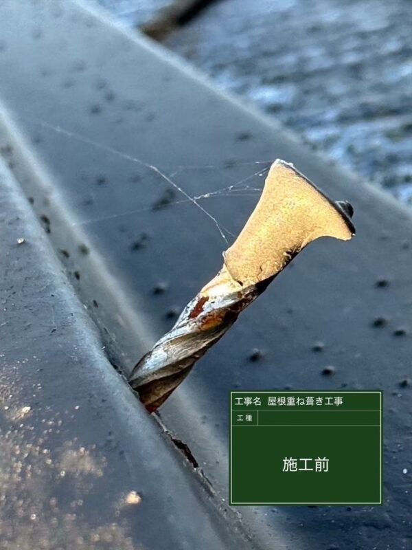 千葉県佐倉市にて雨漏り修理〈スレート屋根の雨漏り・カバー工法〉 施工後