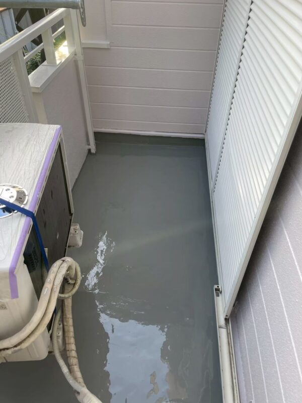 横浜市神奈川区にて雨漏り修理〈ベランダからの雨漏り〉 施工後